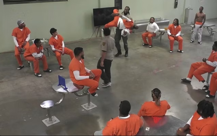 prison yard in Kai Cenat's  show